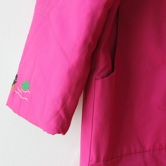 Vintage Pink Embroidered Long Coat - Picture 7 of 15